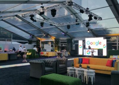 Google Event Stage Rigging