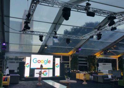 Google Event Stage Rigging